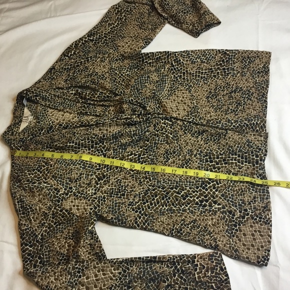 S.L.B. By Sunny Leigh Sz Large 100% Silk Blouse - Picture 3 of 8